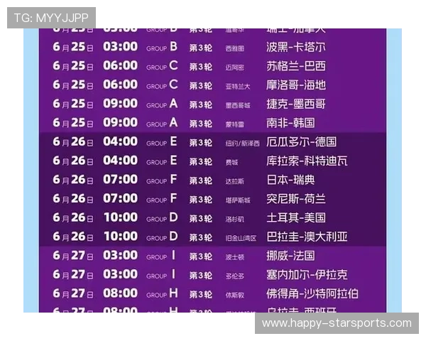 2026世界杯赛程全解析及关键比赛时间安排指南